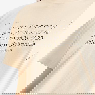 Tričko Maison Margiela Maison Margiela Logo T-Shirt, Size Large Béžová | S51GC0534S24575103, 5