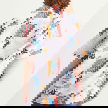 Košeľa Ahluwalia Kada Printed Short Sleeve Shirt Rôznofarebný | M-AHLU-TO029-SS26-FA253-MU, 3