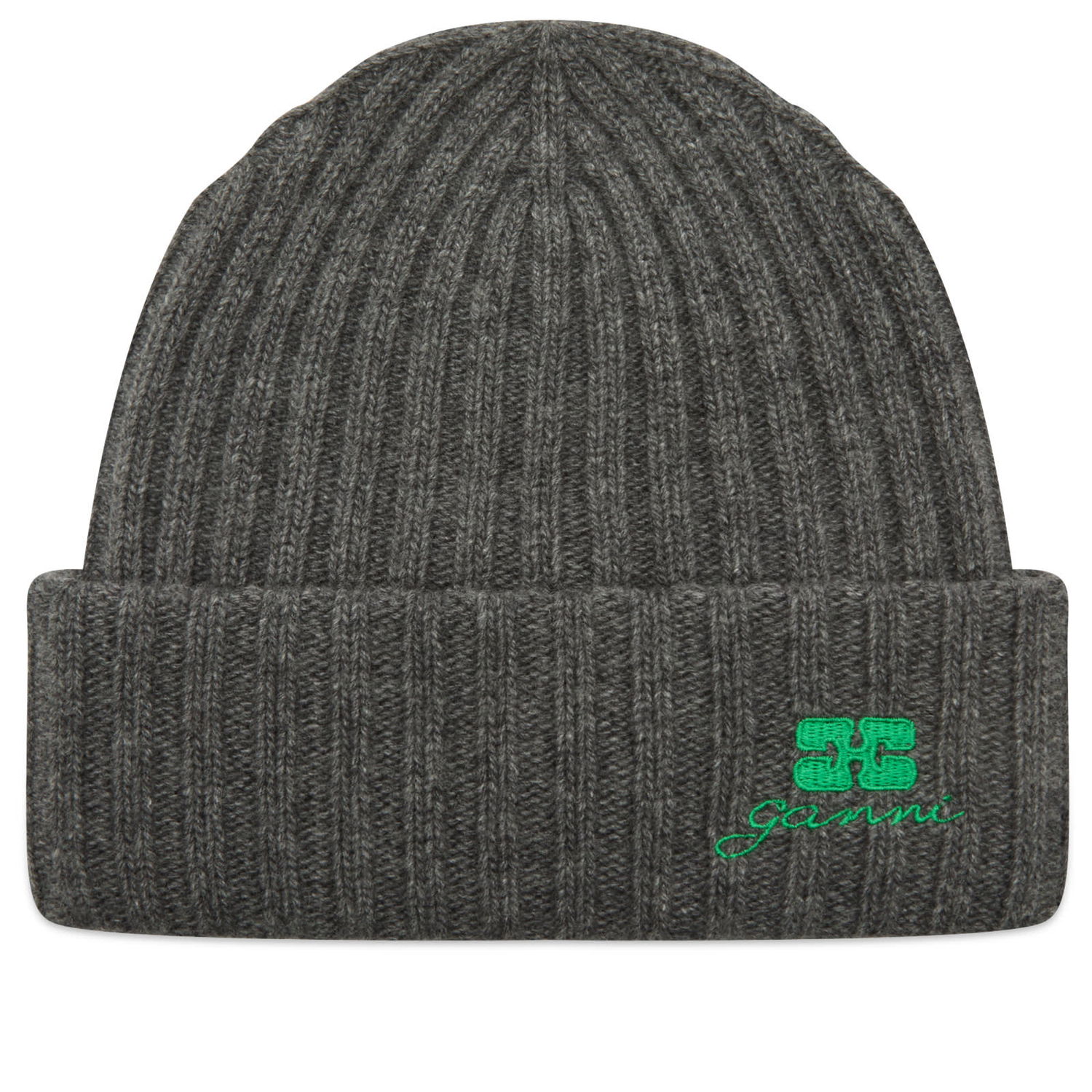 Kulicha GANNI Core Future Wool Knit Beanie Šedá | A6928-220, 0
