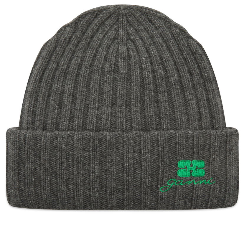 Kulicha GANNI Core Future Wool Knit Beanie Šedá | A6928-220