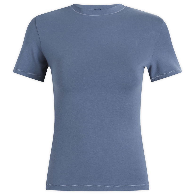 Tričko SKIMS Cotton Jersey T-Shirt, Size Large Modrá | AP-TSH-0638-HRB