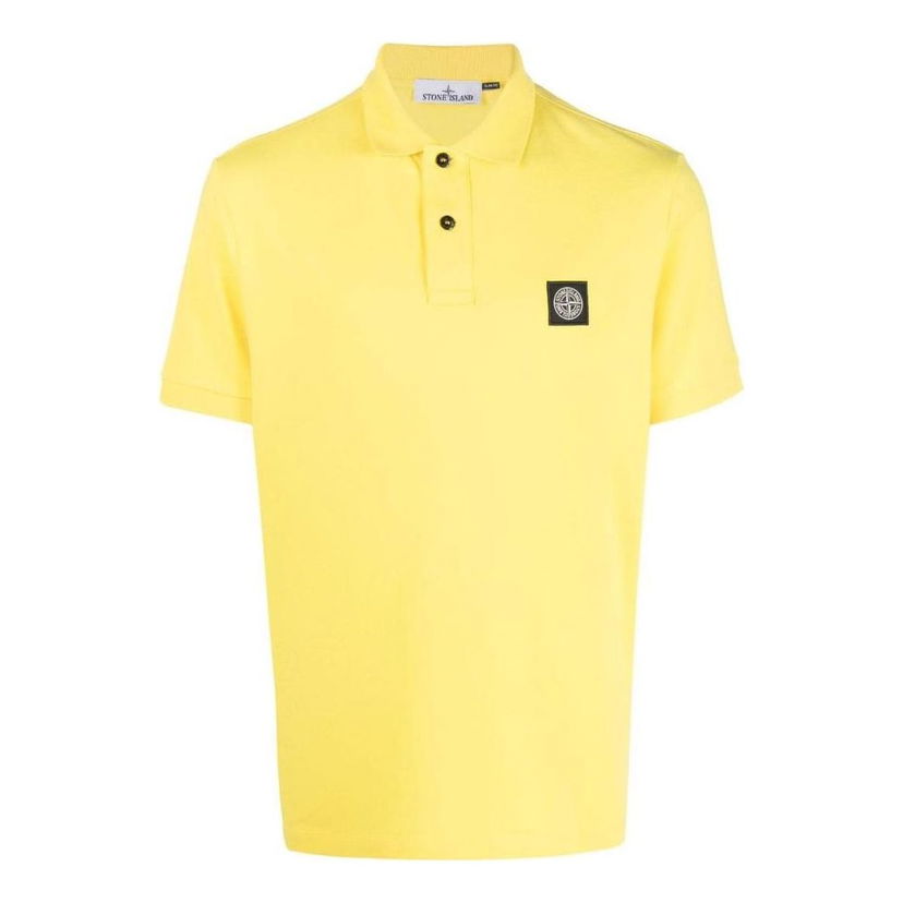 Polo tričko Stone Island Stone Island Logo Patch Polo Shirt Žltá | 10152SC17-V0030