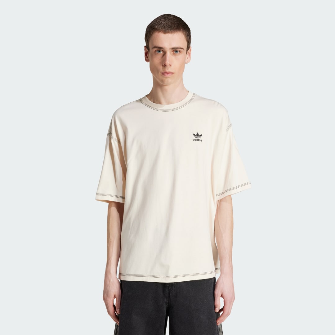 Tričko adidas Performance Trefoil Essentials T-Shirt Béžová | JW0970, 0