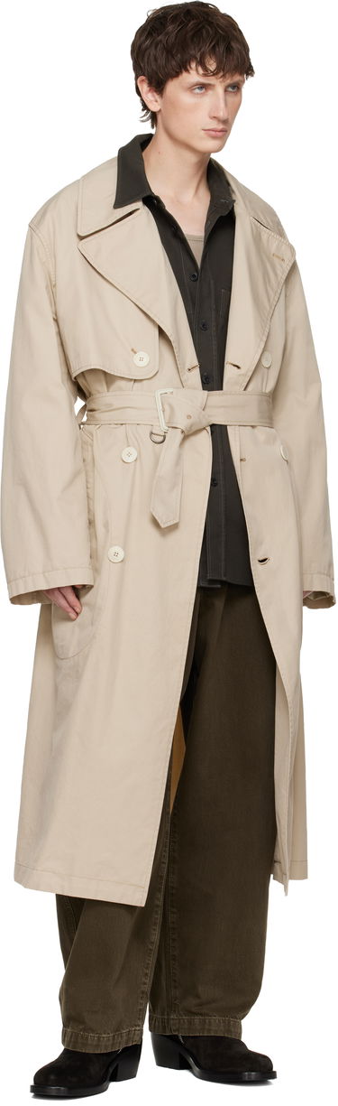 Trenčkot LEMAIRE Belted Trench Coat Béžová | CO1126 LF1441, 3
