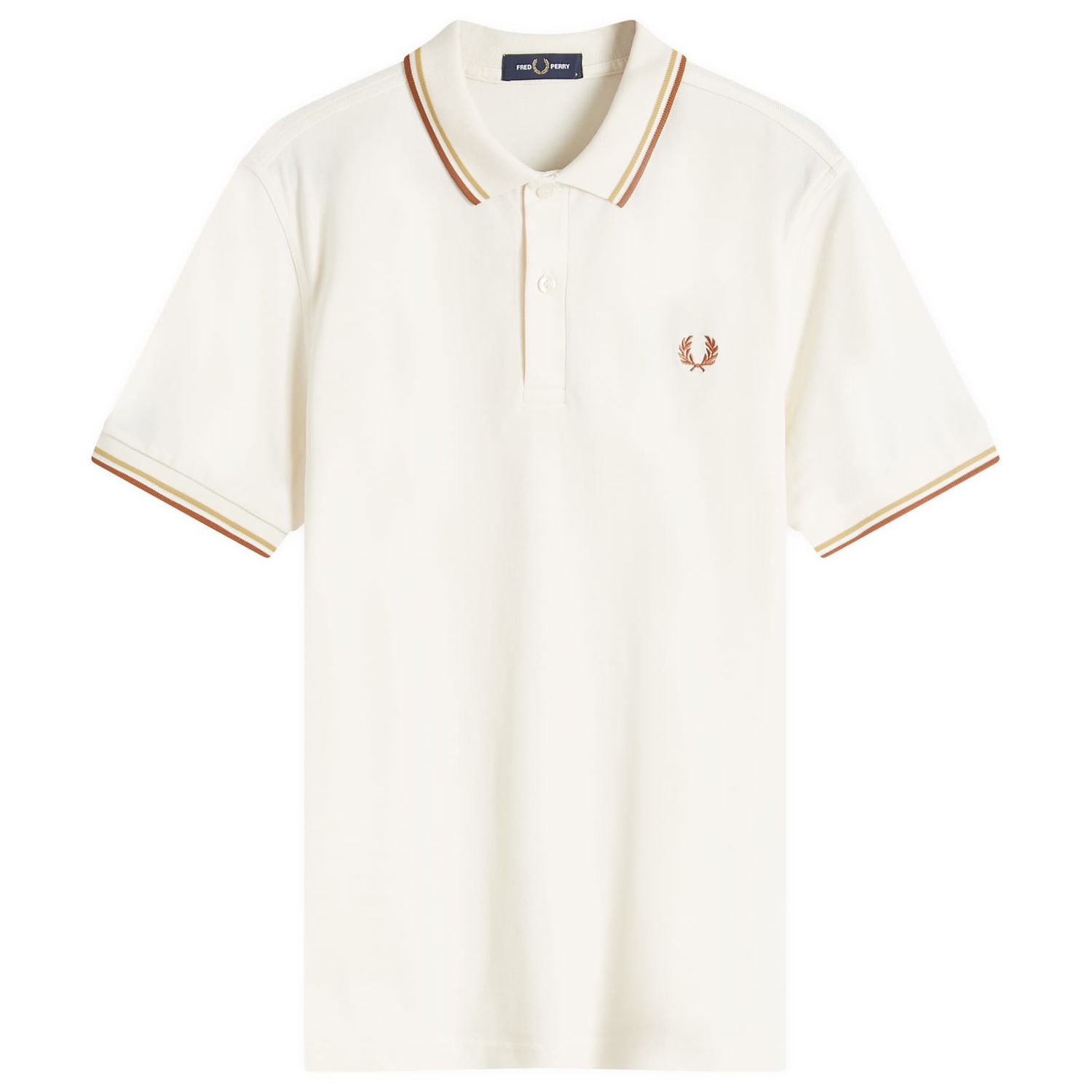 Polo tričko Fred Perry Twin Tipped Polo Shirt Biela | M3600-X01, 0