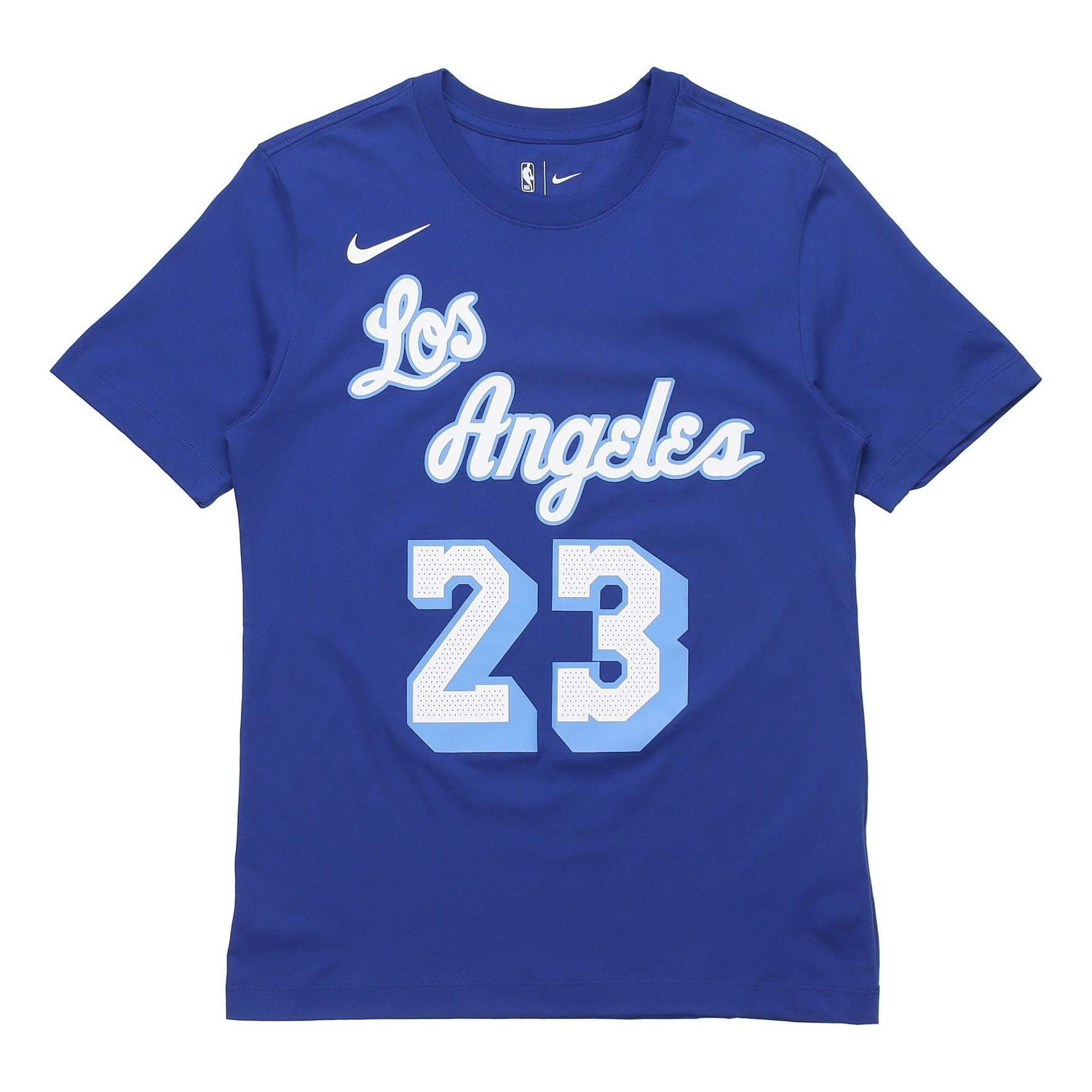 Dres Nike Los Angeles Lakers LeBron James #23 Basketball T-Shirt Modrá | CT9915-495, 0