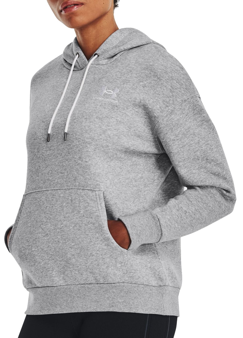 Mikina Under Armour Hoodie Essential Fleece Šedá | 1373033-011, 0