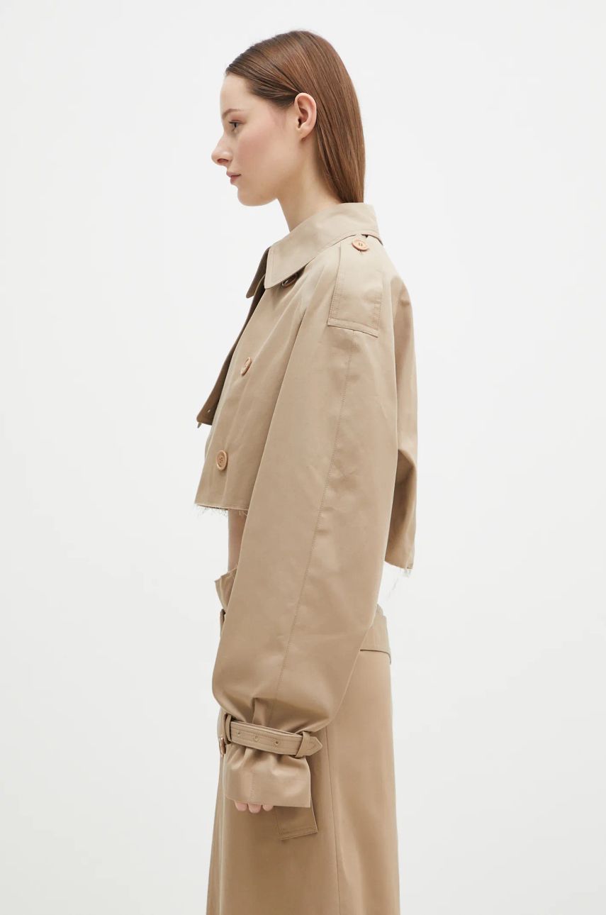 Trenčkot VETEMENTS VETEMENTS Deconstructed Trench Coat Béžová | WA66JA400S, 1