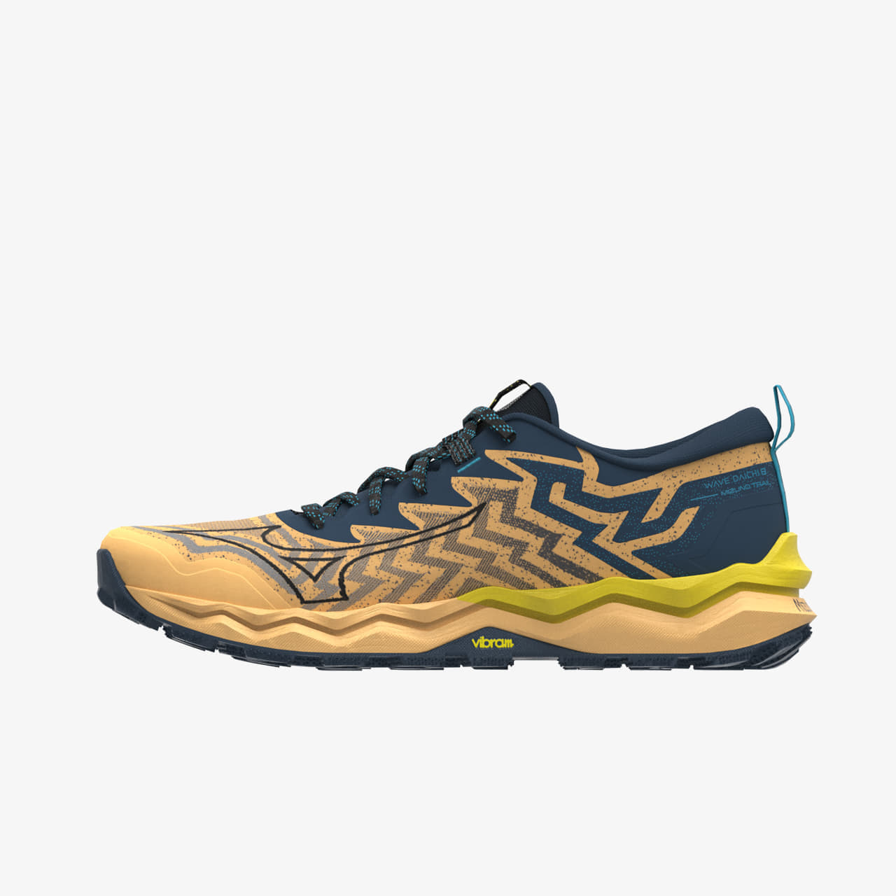 Tenisky a topánky Mizuno Wave Daichi 8 Flax/ Black/ Blue Wing Teal Žltá | J1GJ247153, 0