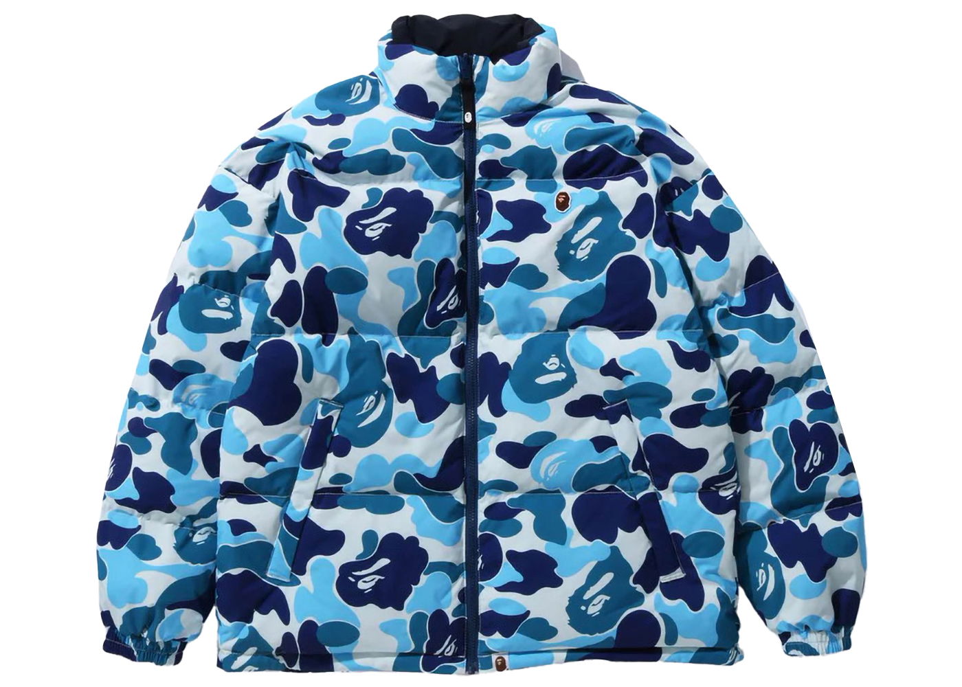 Bunda BAPE BAPE ABC Camo Reversible Down Jacket Blue Modrá | 1J80-144-007, 0