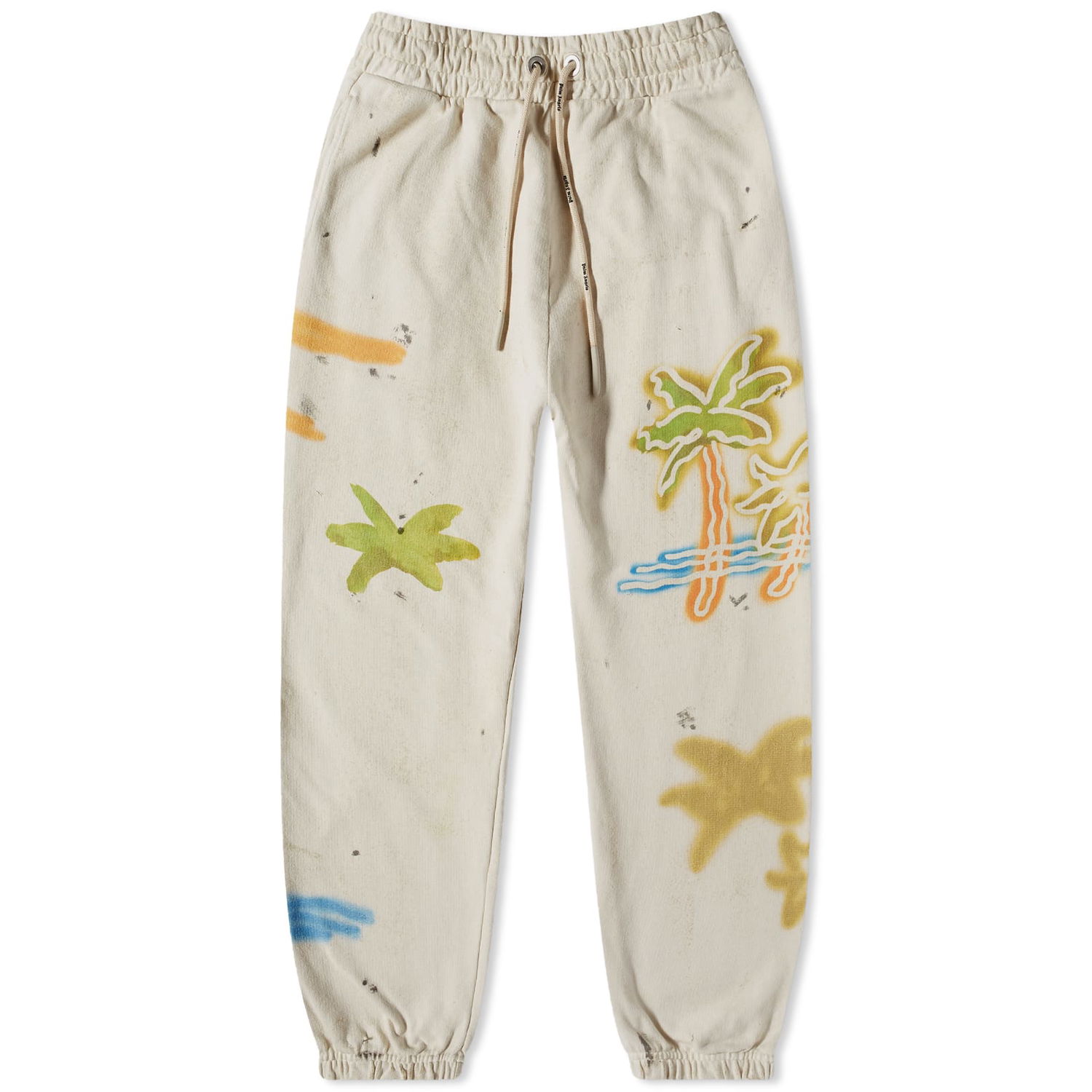 Tepláky Palm Angels Neon Palm Sweat Pant Béžová | PMCH011S23FLE0070384, 0
