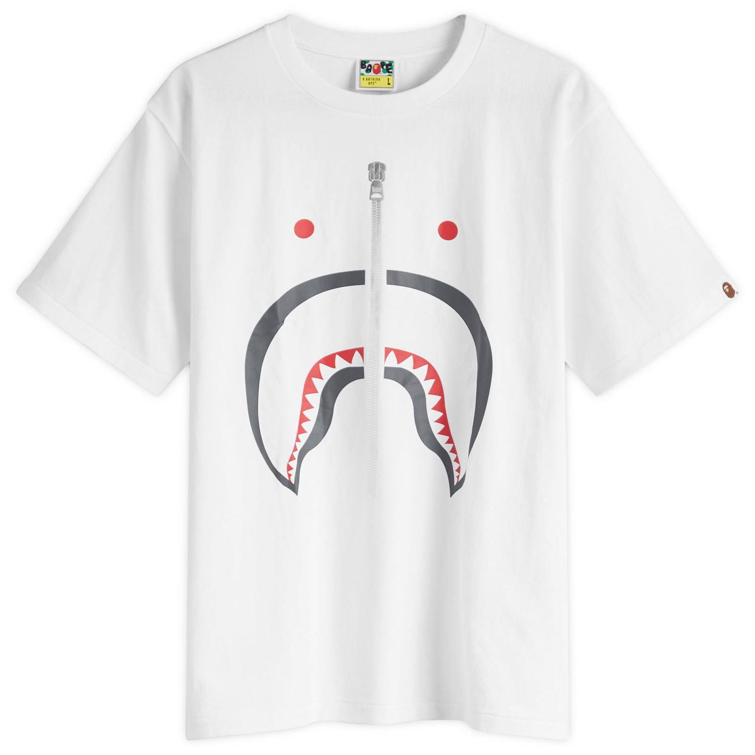 Tričko BAPE Classic Shark Graphic T-Shirt Biela | 001TEK801003M-WHT, 0