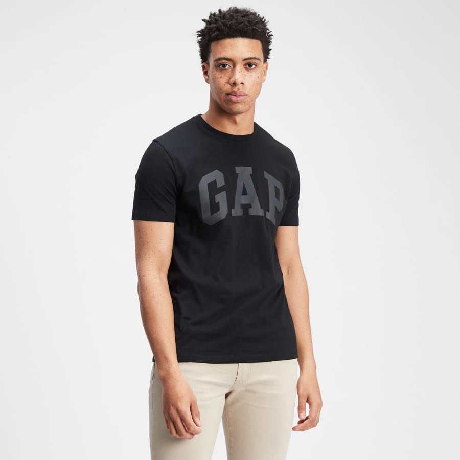 Tričko GAP Basic Logo Tee Čierna | 550338-05, 0