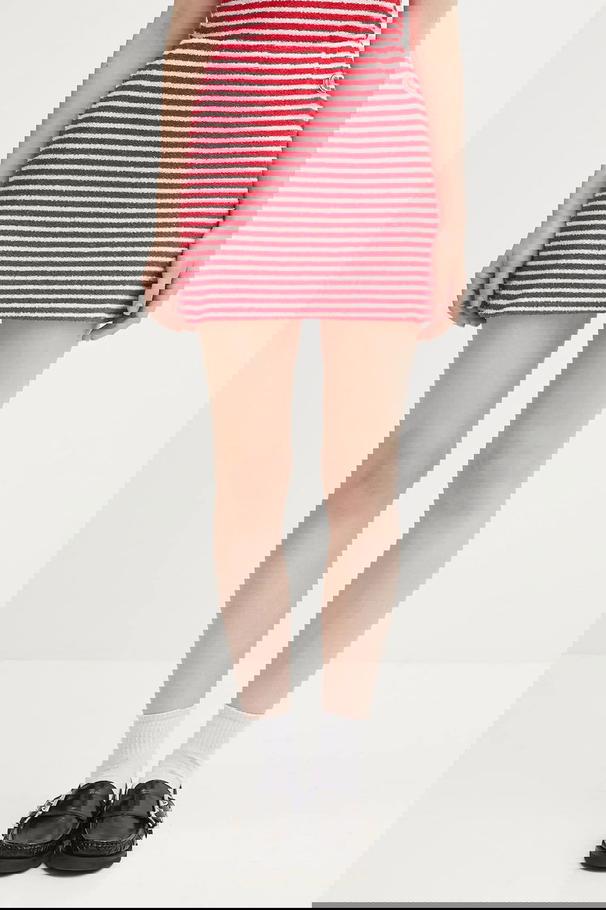 Sukňa Sporty & Rich Sporty & Rich Striped Terry Aline Mini Skirt Červená | SK017602300ST67, 0
