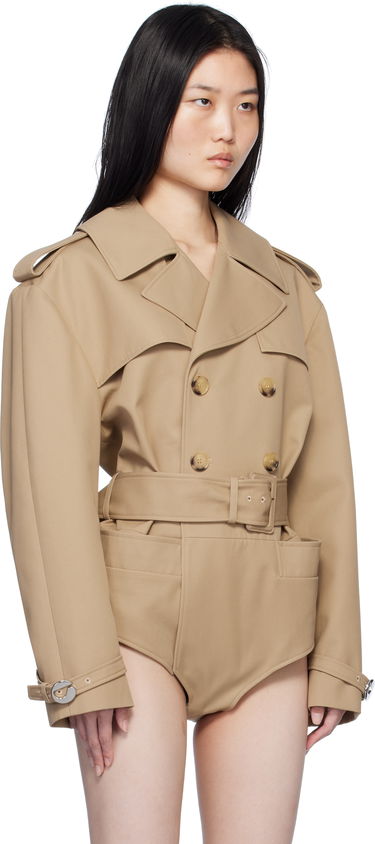 Overal Coperni Coperni Body Trench Coat Béžová | COPOW26F3006, 1