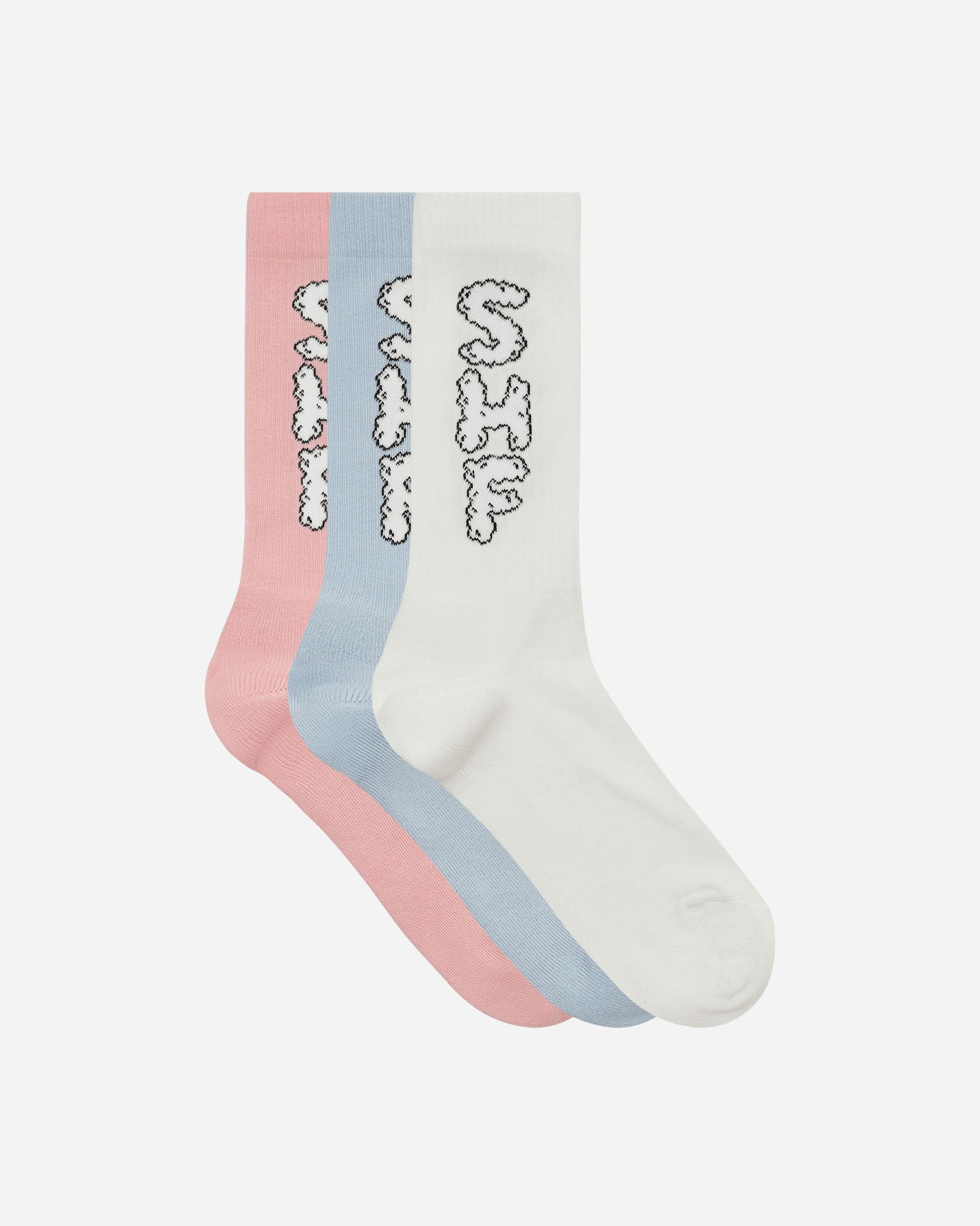 3 Pack Cloud Logo Sock