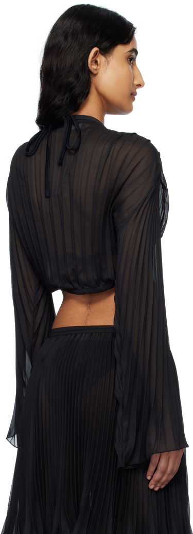 Sukňa Versace Versace Safety Pin Pleated Cover-Up Top Čierna | 1019046_1A13679, 2