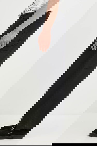 Nohavice Carhartt WIP OG Single Knee Pant Stone Washed Čierna | I033754.8906, 4