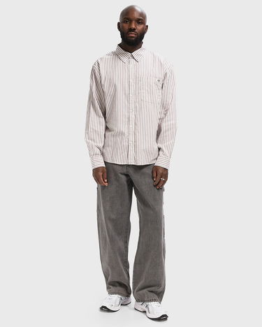 Košeľa Dickies Gallatin Striped Long Sleeve Shirt Biela | DK0A87PYC481, 2