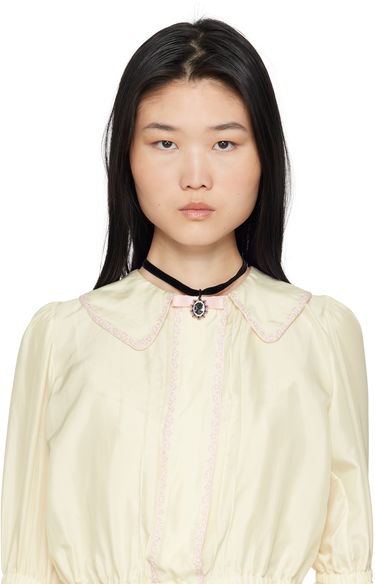 Náhrdelník Anna Sui Velvet Choker with Cameo Pendant Čierna | A1025B3, 1