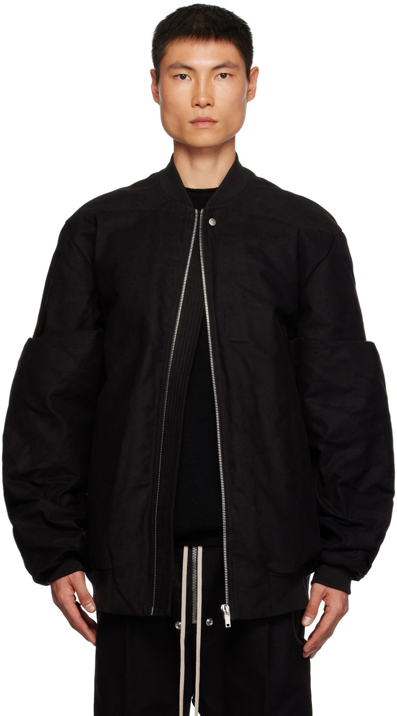 Bunda Rick Owens Easy Gauntlet Bomber Jacket Čierna | RU02C7748 MOD2, 0