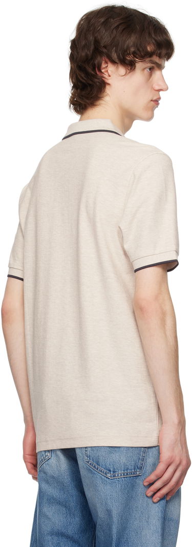 Polo tričko Fred Perry Fred Perry Crepe Piqué Zip Neck Polo Béžová | M7729, 2