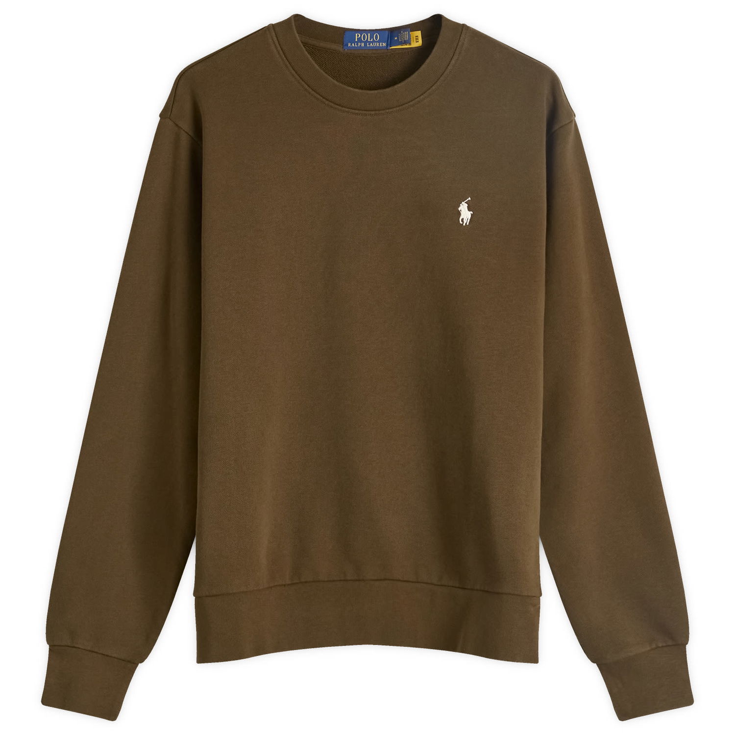 Tričko Polo by Ralph Lauren Polo Ralph Lauren Men's Loopback Crew Neck Sweatshirt in Dark Loden, Size Small | END. Clothing Hnedá | 710916689019, 0