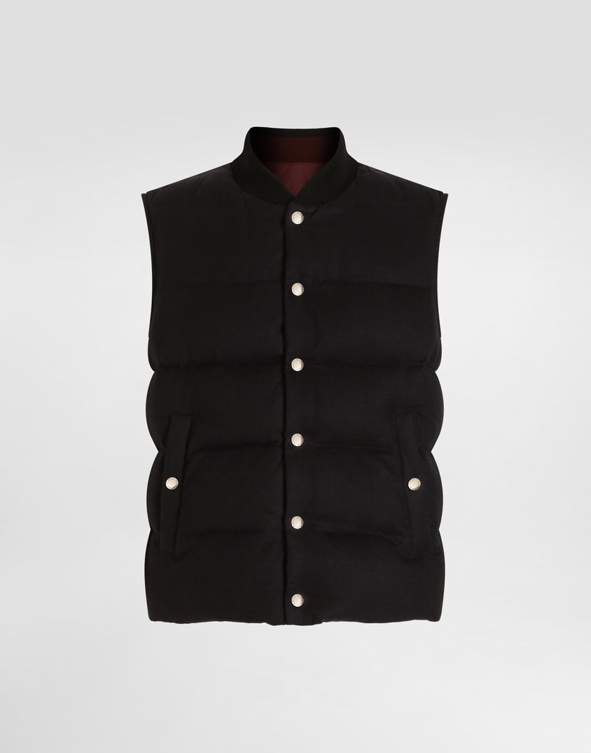 Vesta Dolce & Gabbana Dolce & Gabbana Reversible Padded Vest Čierna | G9BSPTFCTABS8031