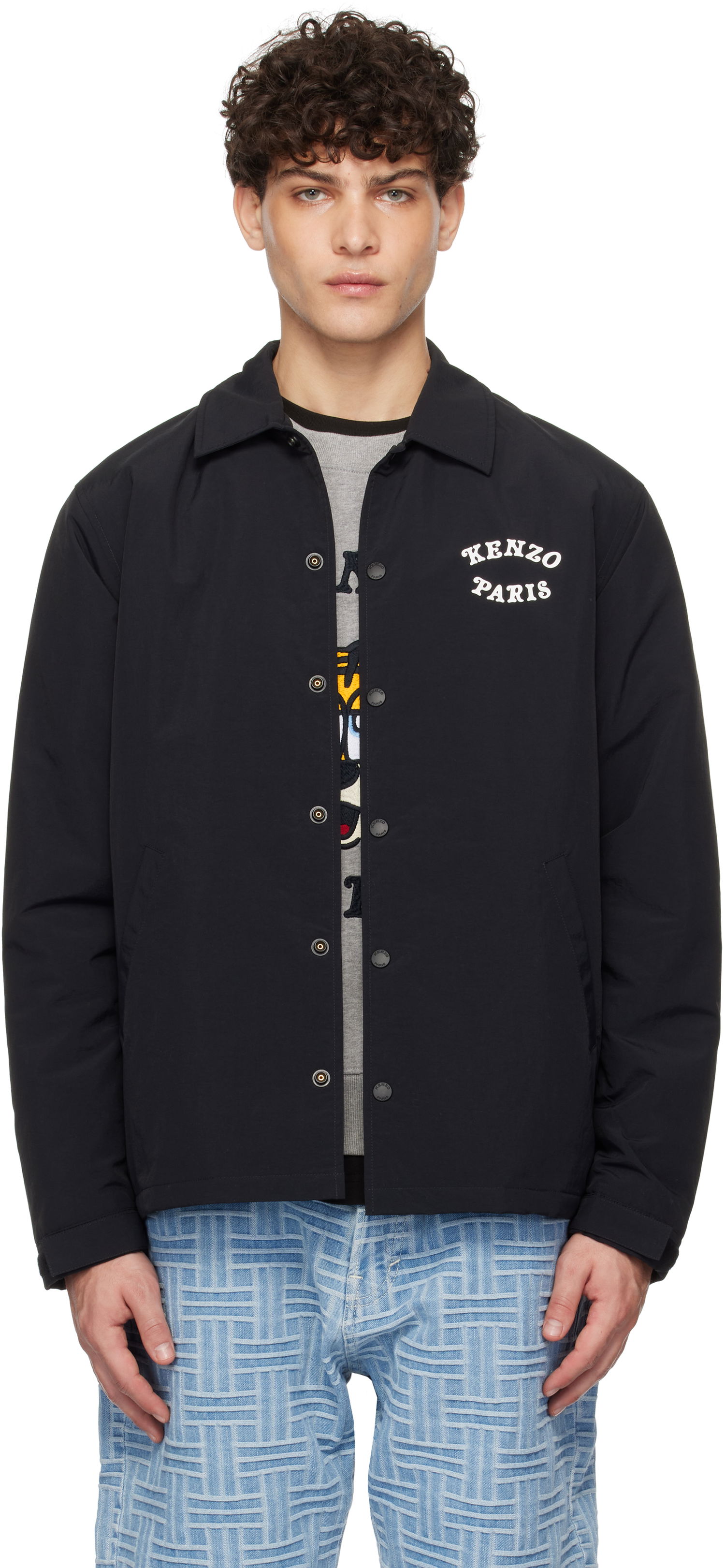 Vetrovka KENZO VERDY Edition Heavy Coach Jacket Čierna | FF55BL0629NG, 0