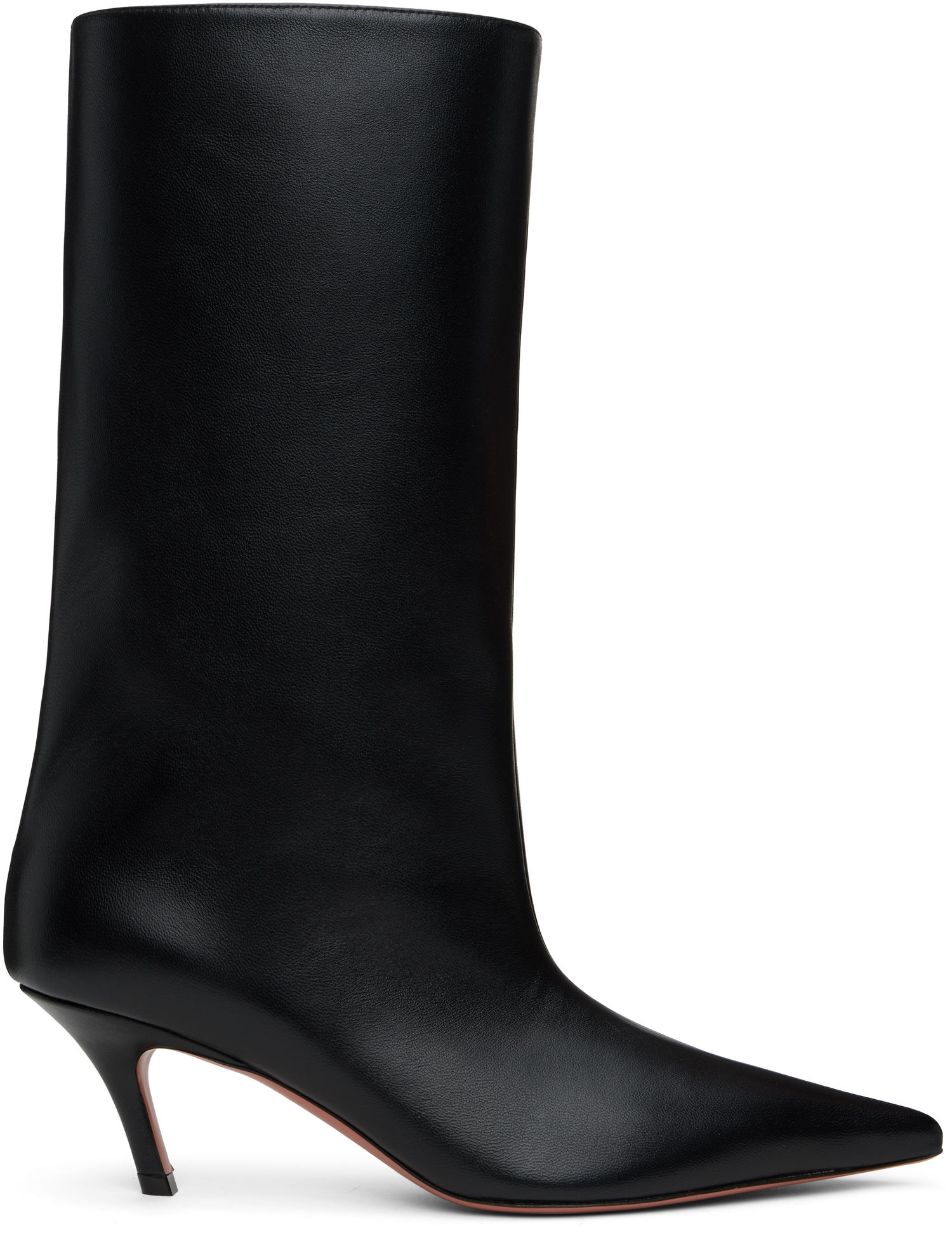 Starostlivosť o obuv Amina Muaddi Amina Muaddi Fiona 60 Kitten Heel Boots Čierna | FIONA BOOT NAPPA, 0