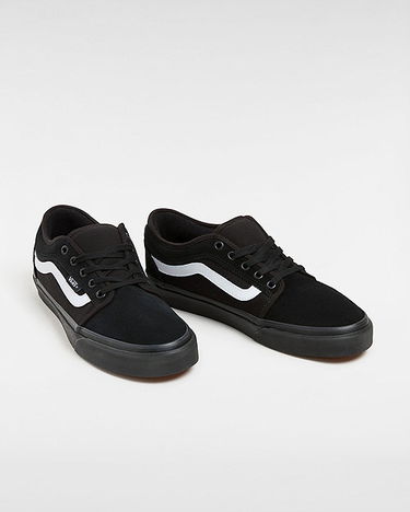 Tenisky a topánky Vans Chukka Low Sidestripe Shoes (black/black/whi) Unisex White, Size 2.5 Čierna | VN0A5KQZB8C, 1