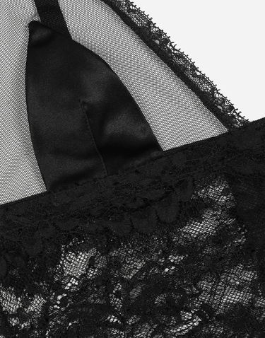 Podprsenka Dolce & Gabbana Lace Bralette Čierna | O7C46TONO23N0000, 2
