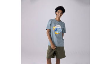 Tričko Converse Star Chevron Ocean Tee Modrá | 10024746-A03, 3