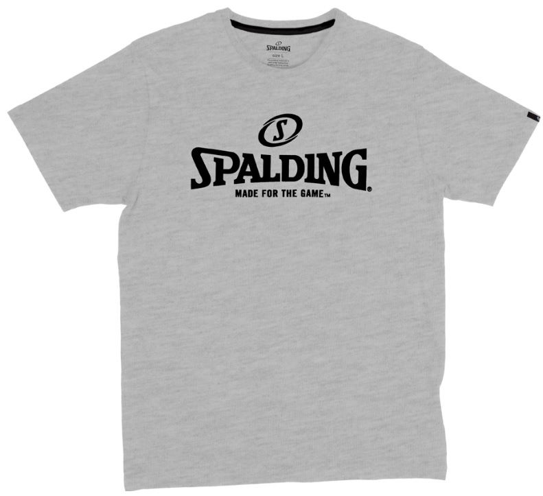 Tričko Spalding Spalding Essential Logo T-Shirt Šedá | 40221626-greymelange, 0