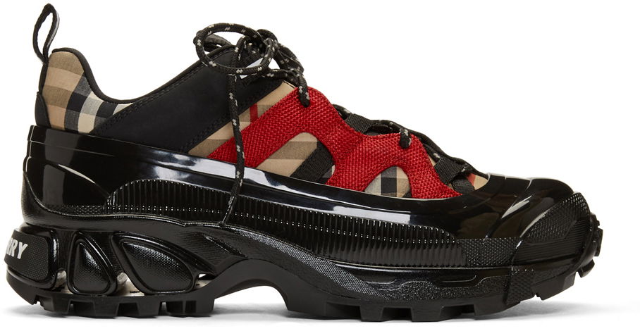 Tenisky a topánky Burberry Arthur Sneakers 'Black & Beige' Čierna | 8020680, 0