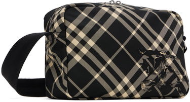 Taška cez rameno Burberry Burberry Check Crossbody Bag Čierna | 8092017, 1
