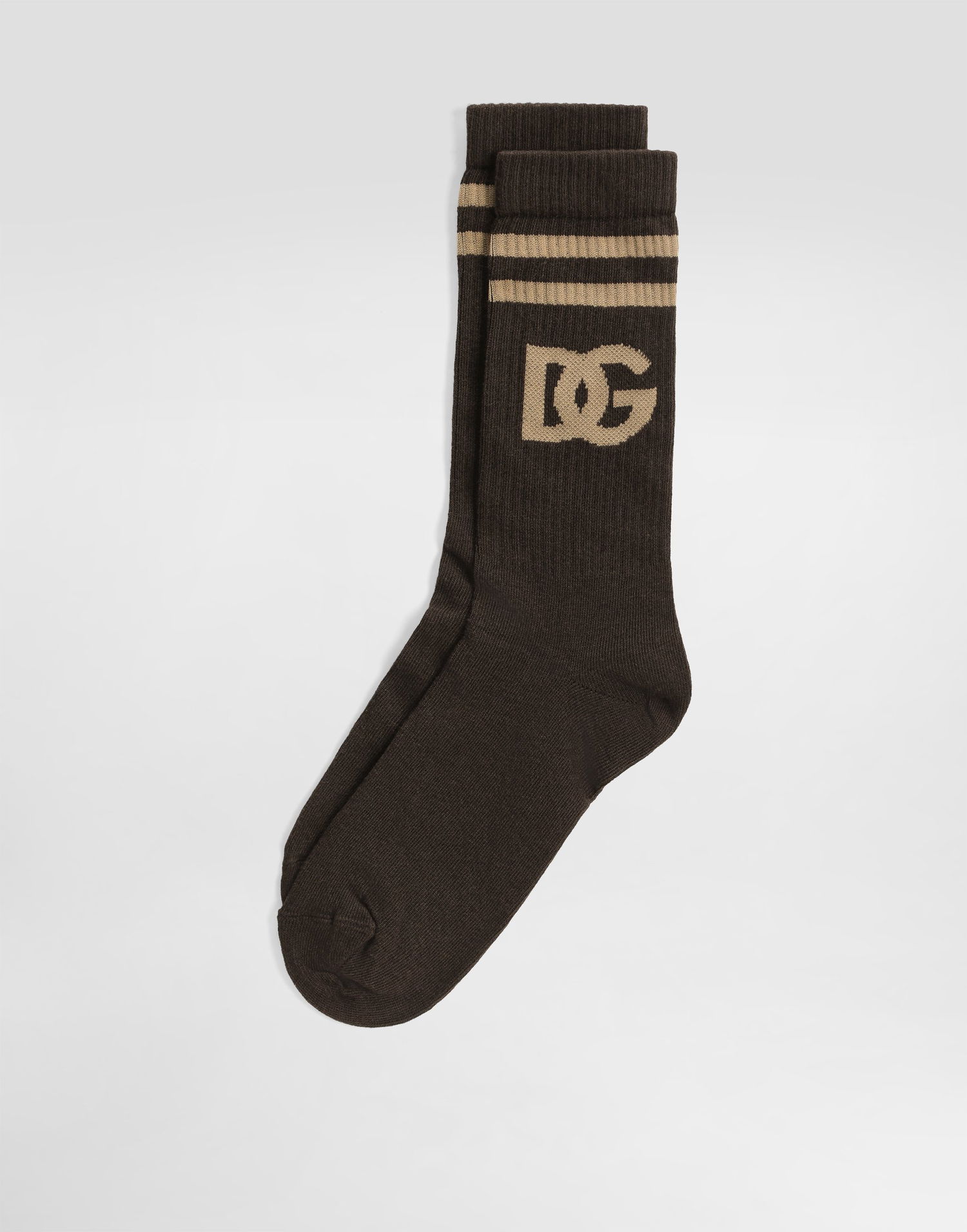 Ponožky Dolce & Gabbana Dolce & Gabbana DG Logo Socks Hnedá | GXS80TJFMLAM9494, 1
