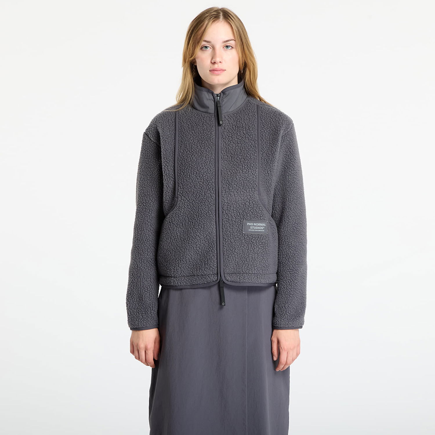Bunda Pas Normal Studios Pas Normal Studios Off-Race Pile Fleece Jacket Šedá | WH2005AO-830, 0