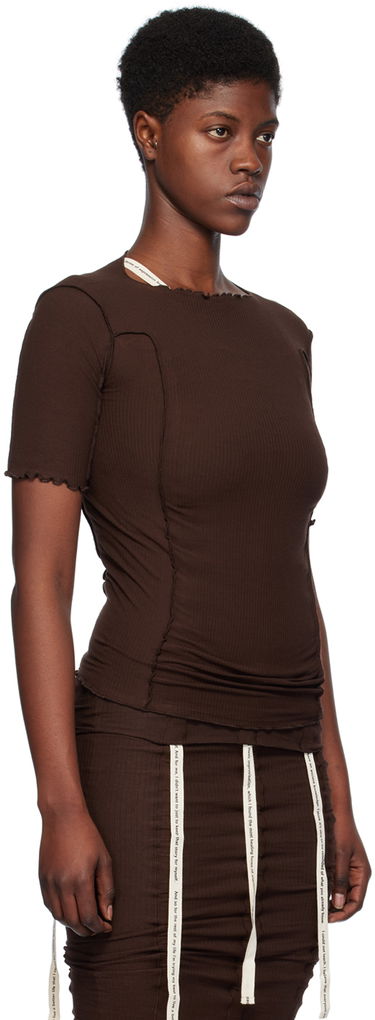 Tričko Baserange Omato Brown Fitted T-Shirt Hnedá | TTO3-RB-SP24, 1