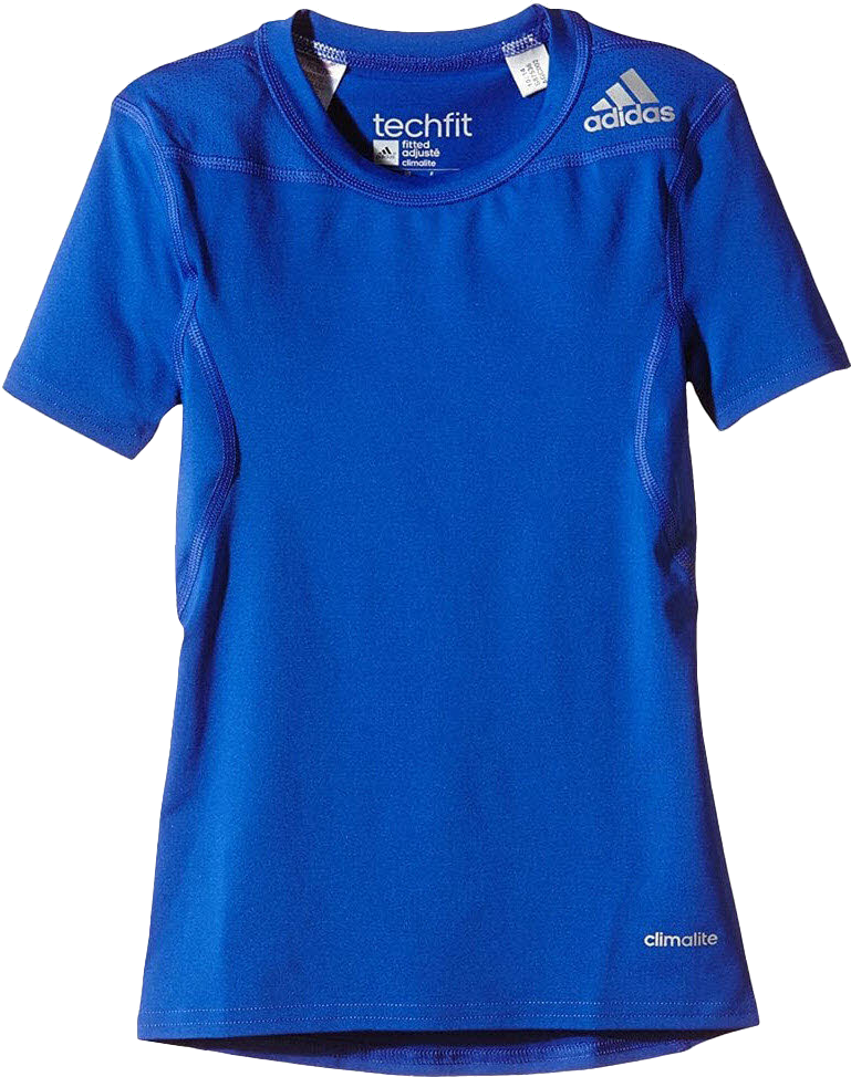Tričko adidas Originals Techfit Base Fitted Short Sleeve T-Shirt Modrá | s87536, 0