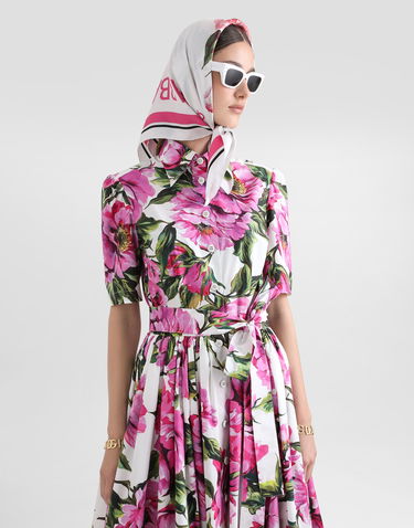 Šaty Dolce & Gabbana Dolce & Gabbana Cotton Jacquard Corset Dress with Floral Print Rôznofarebný | F6AGMTHS5S3HA5KR, 3