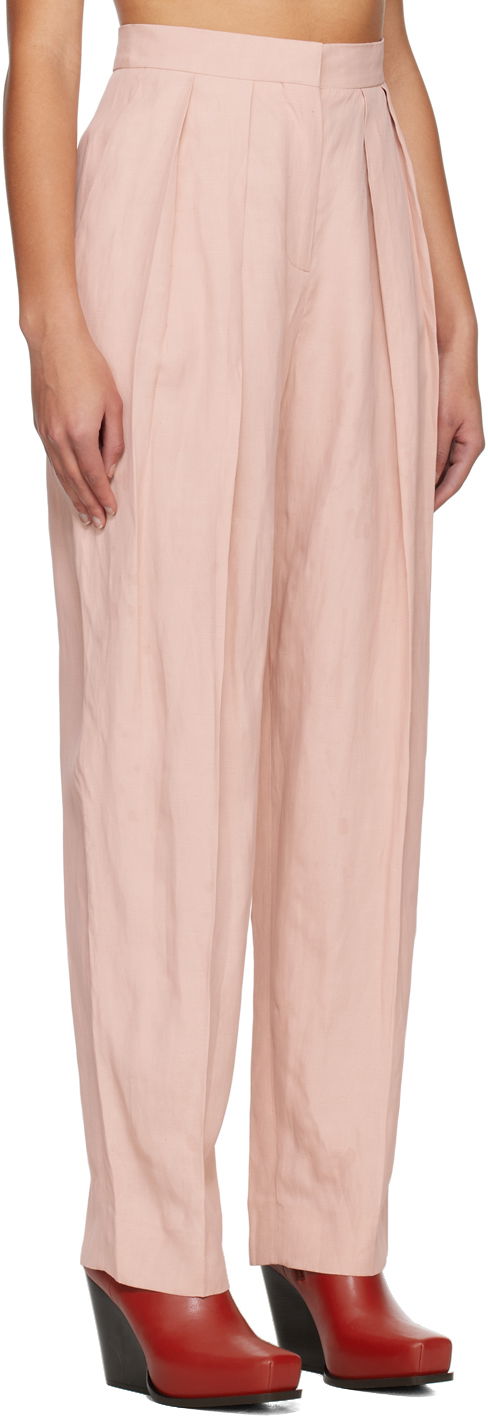 Nohavice Stella McCartney Stella McCartney Pleated Trousers Ružová | 6400643STA49, 1