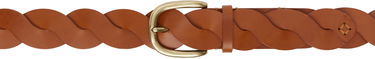 Opasok ISABEL MARANT Isabel Marant Braided Leather Belt Hnedá | CE321CFA-C2B07A, 0