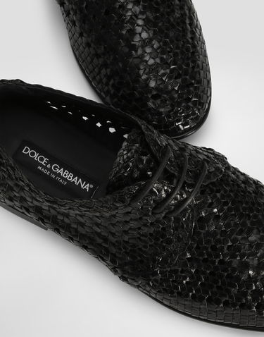 Doplnky Dolce & Gabbana Dolce & Gabbana Polished Goatskin Derby Shoes Čierna | A10863A6M7180999, 3