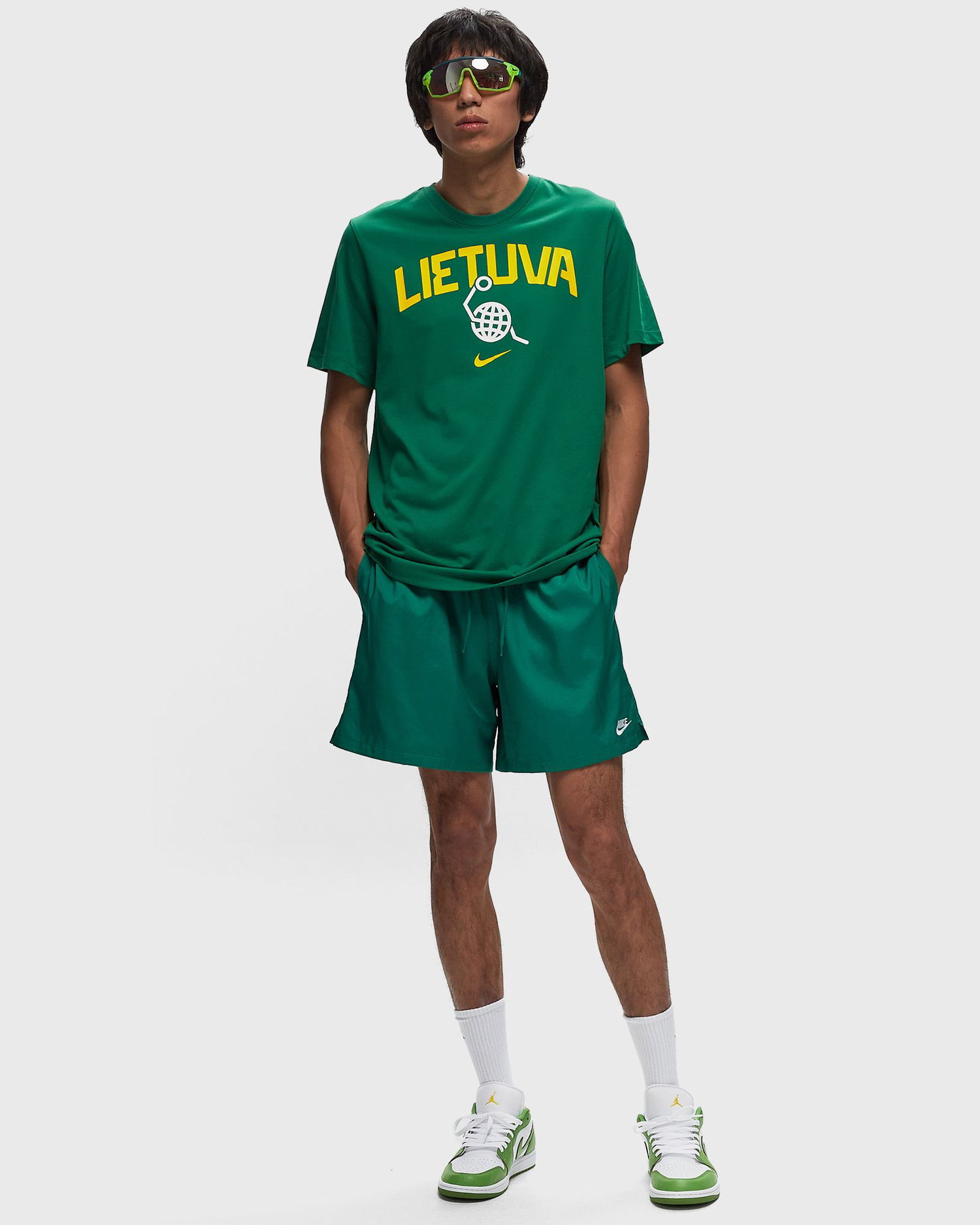 Tričko Nike LITHUANIA BASKETBALL T-SHIRT OLYMPIA 24 men Shortsleeves Zelené | FQ3675-302, 1