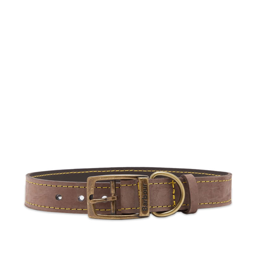 Opasok Barbour Brown Leather Dog Collar, Large Hnedá | DAC0002BR15