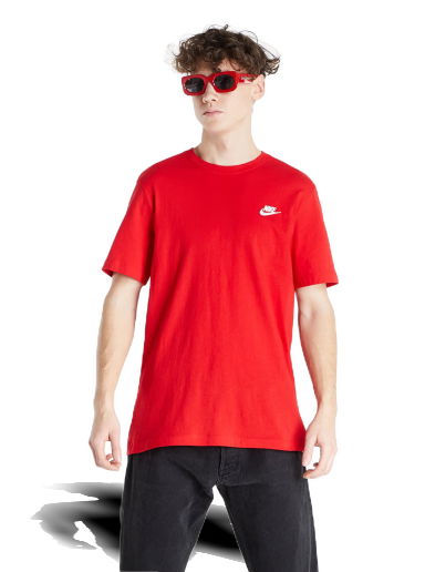 Tričko Nike Sportswear Club Tee Červená | AR4997-657