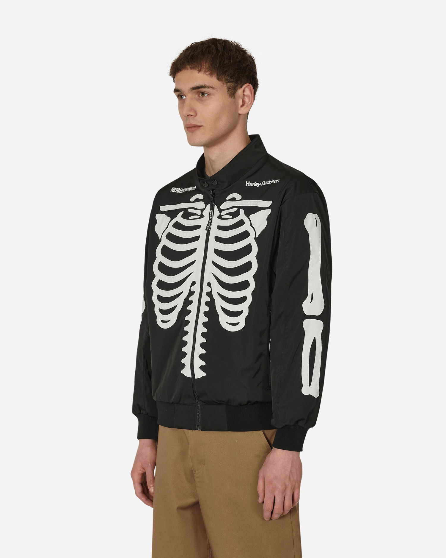 Bomber bunda Neighborhood Harley-Davidson Racing Jacket Čierna | 222UT05N-JKM01 BKXWH, 1