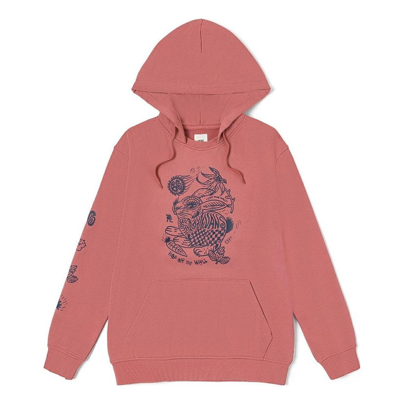 Mikina Vans Vans Year of the Rabbit Hoodie Ružová | VN0008YABQU
