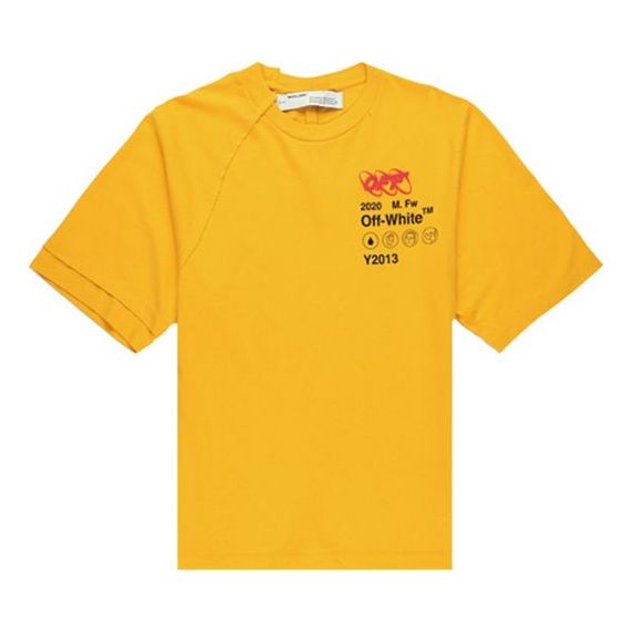 Tričko Off-White Industrial Recon Short-Sleeve Tee Žltá | OMAA078F191850166010